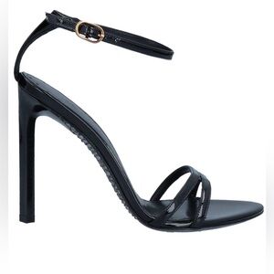 Roberto Cavalli Black leather Strappy Heels